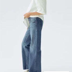 H&M Medium Blue Wide-Leg Flare Jeans